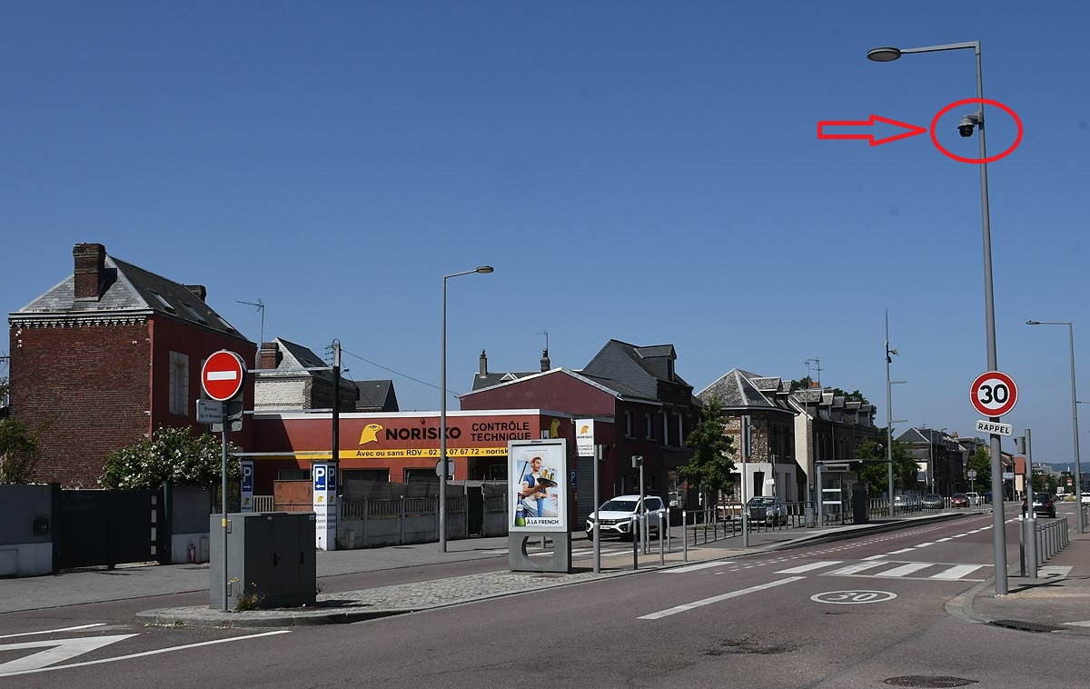 Une camera de surveillance a été installée le 12 août sur le boulevard du 11 novembre